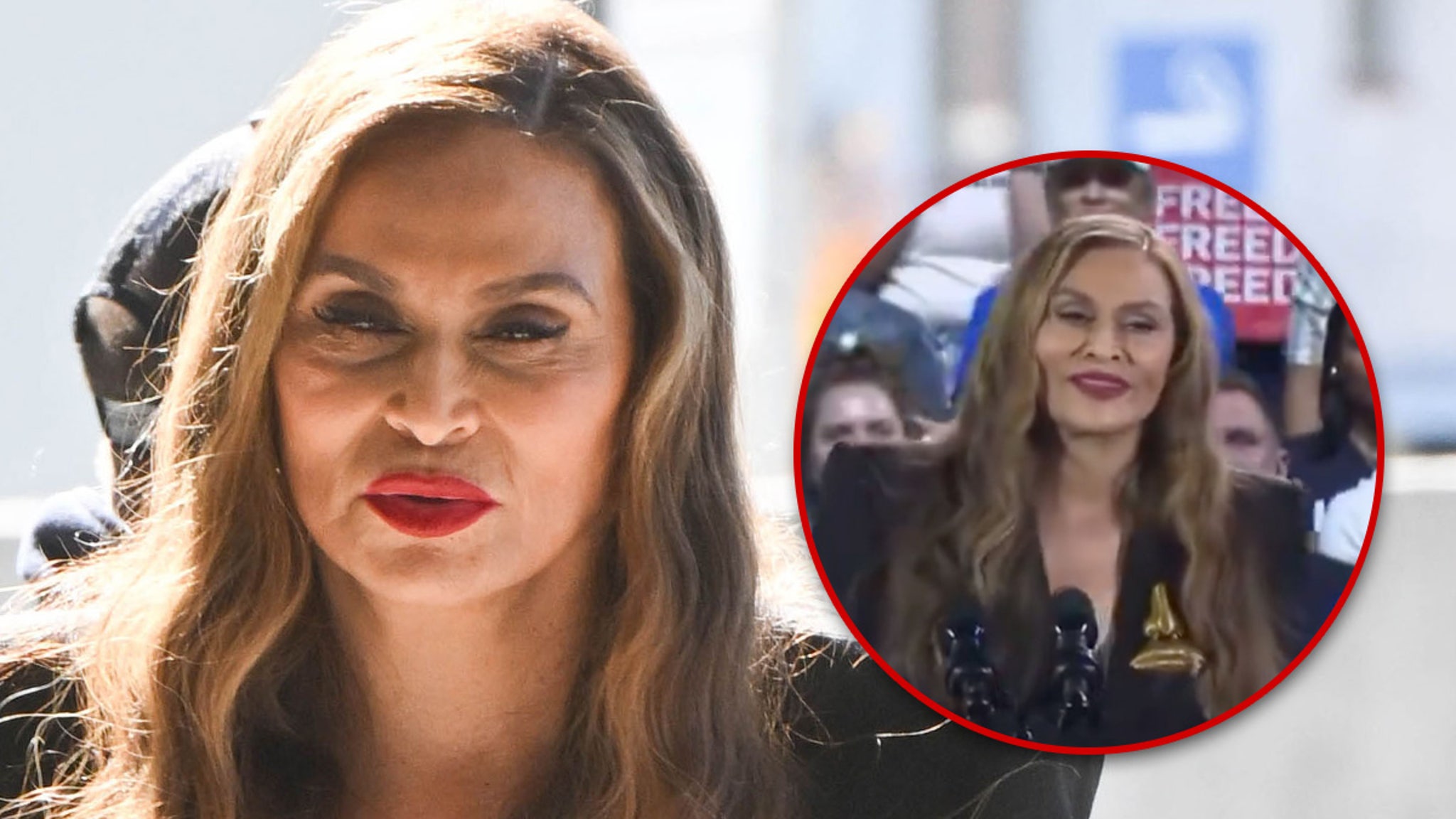 Tina Knowles Lands in NYC After Taking ‘Black Jobs’ Dig at Kamala Harris Rally