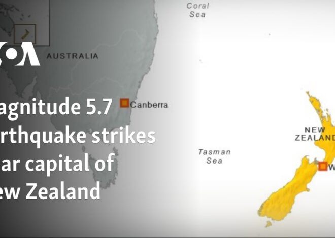 Magnitude 5.7 earthquake strikes near capital of New Zealand