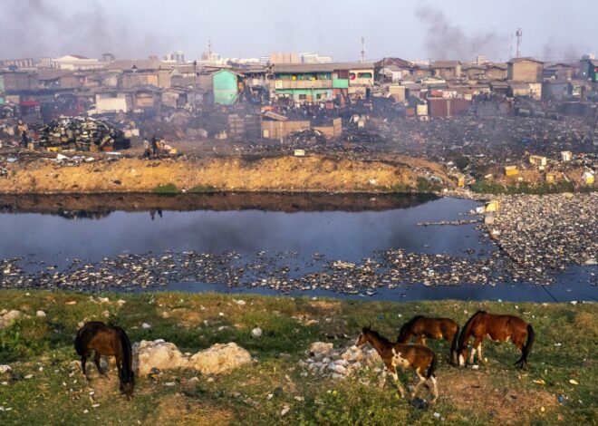 Stunning photos of a vast e-waste dumping ground — and those who make a living off it