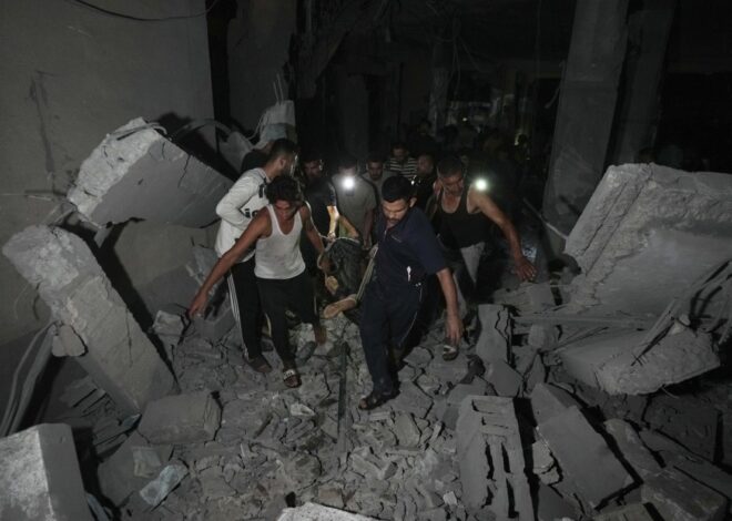 A strike on a mosque kills 19 as Israel bombards northern Gaza and southern Beirut