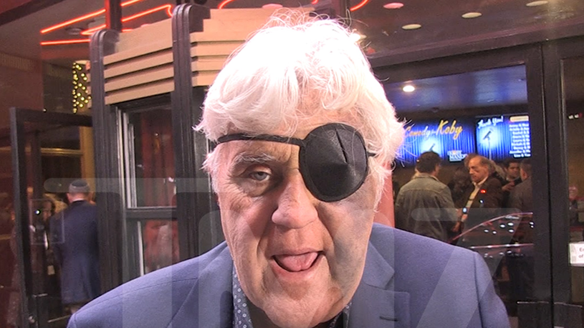 Jay Leno Says He Injured Face in Nasty Fall, Wears Eye Patch